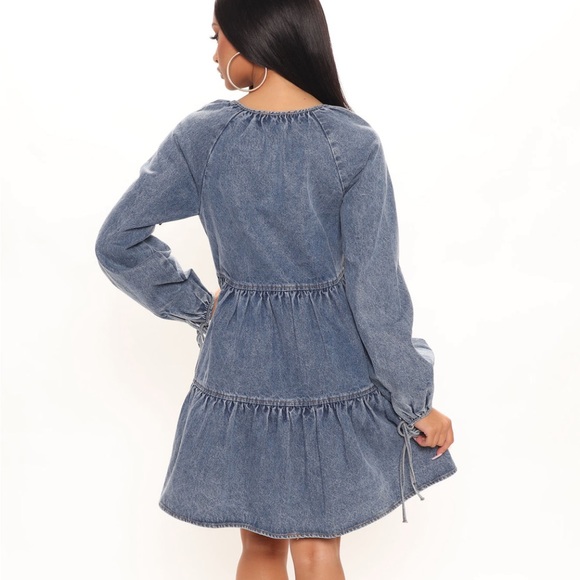 Tall Alpine Denim Mini Dress - Picture 2 of 3